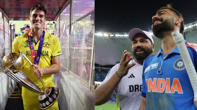 पाकिस्तान और बांग्लादेश के खिलाफ भारत की जीत पर सवाल उठाने वाले पैट कमिंस को देनी पड़ी सफाई, कहा- मैंने पक्के तौर पर... ऑस्ट्रेलियाई कप्तान कमिंस, रोहित शर्मा और विराट कोहली