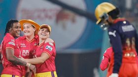 Chinelle Henry celebrating smriti mandhana wicket Chinelle Henry celebrating smriti mandhana wicket