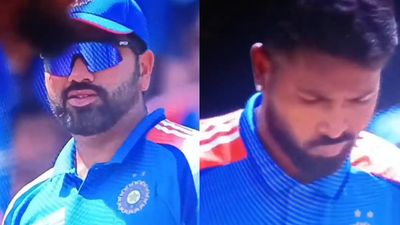 हार्दिक पंड्या की कुटाई होते देख रोहित शर्मा का पारा चढ़ा, भारतीय कप्तान ने चैंपियंस ट्रॉफी फाइनल में गाली देते हुए कहा... VIDEO SportsTak Hindi