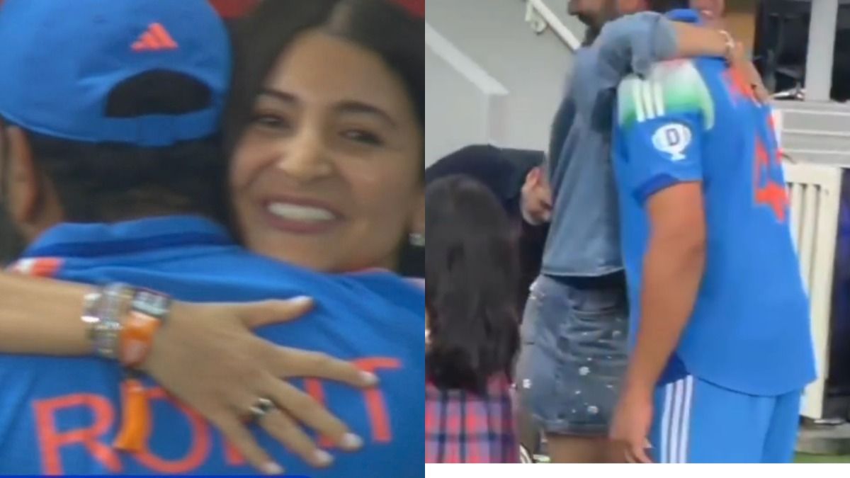 अनुष्का शर्मा ने रोहित शर्मा को जीत के बाद लगाया गले, रितिका भी थीं मौजूद, दिल जीत लेगा ये वीडियो