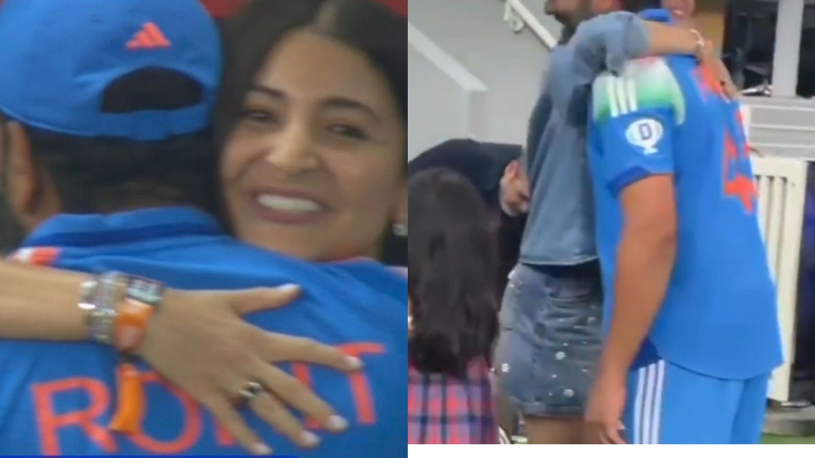 अनुष्का शर्मा ने रोहित शर्मा को जीत के बाद लगाया गले, रितिका भी थीं मौजूद, दिल जीत लेगा ये वीडियो अनुष्का शर्मा ने रोहित शर्मा को जीत के बाद लगाया गले, रितिका भी थीं मौजूद, दिल जीत लेगा ये वीडियो