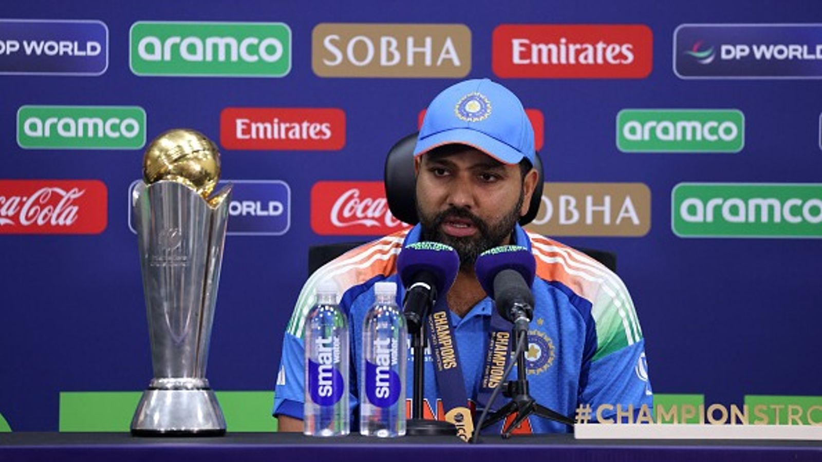 'इसमें कोई कमी नहीं है, मुझसे पूछो कि कितना...', रोहित शर्मा ने बताई वनडे वर्ल्ड कप फाइनल हारने के बाद चैंपियंस ट्रॉफी जीतने की अहमियत, Video 'इसमें कोई कमी नहीं है, मुझसे पूछो कि कितना...', रोहित शर्मा ने बताई वनडे वर्ल्ड कप फाइनल हारने के बाद चैंपियंस ट्रॉफी जीतने की अहमियत, Video