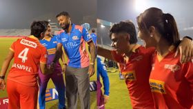 Kashvee Gautam met Hardik Pandya in the WPL Kashvee Gautam met Hardik Pandya in the WPL