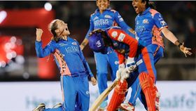 mumbai indians players celebrating wicket of delhi batter mumbai indians players celebrating wicket of delhi batter