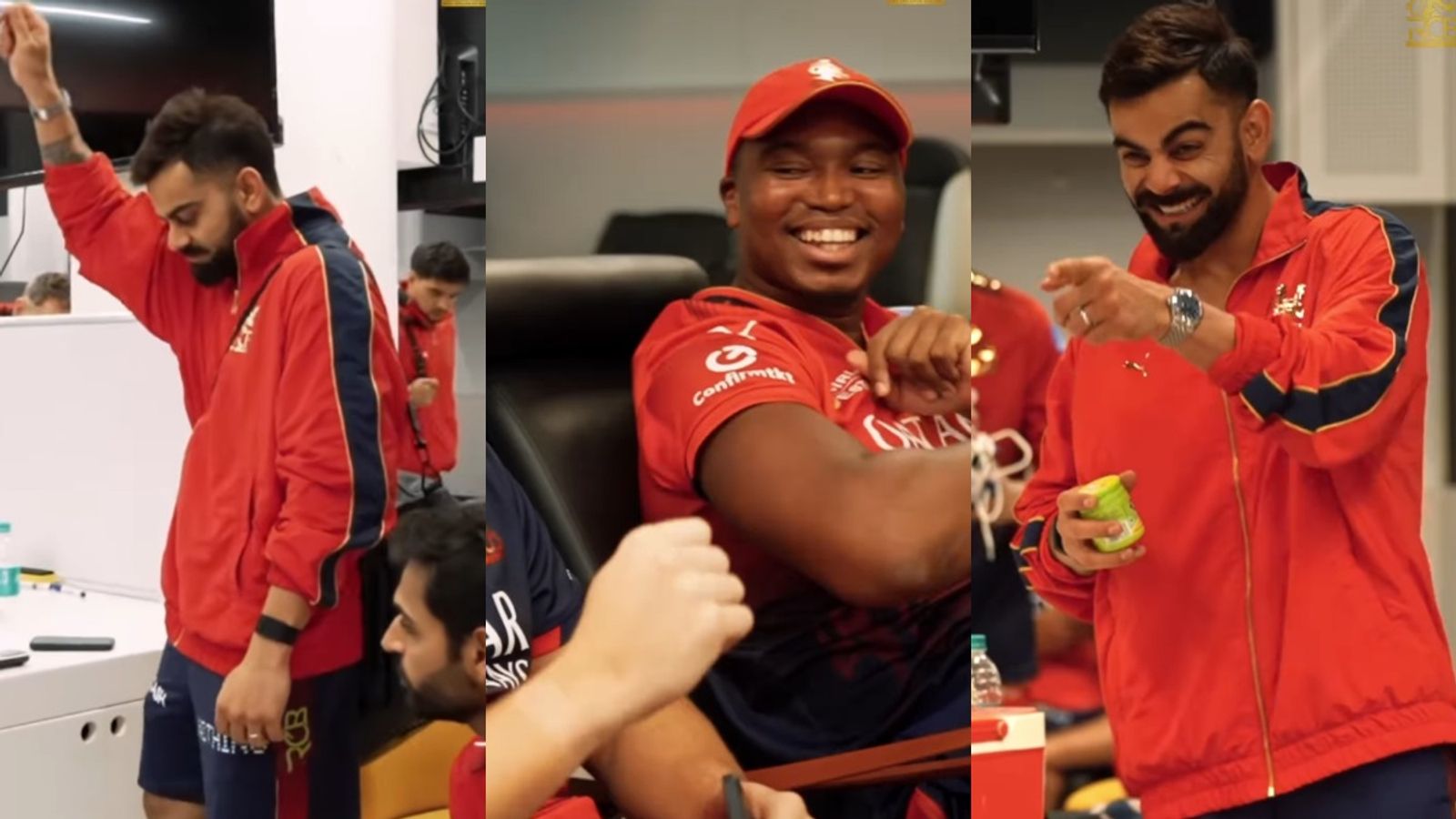 CSK को धूल चटाने के बाद जमकर नाचे RCB के खिलाड़ी, विराट कोहली ने दिखाए डांस स्टेप्स तो एनगिडी भी थिरके, VIDEO CSK को धूल चटाने के बाद जमकर नाचे RCB के खिलाड़ी, विराट कोहली ने दिखाए डांस स्टेप्स तो एनगिडी भी थिरके, VIDEO