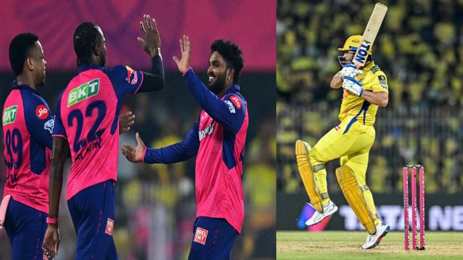 6 गेंद 19 रन के रोमांच में CSK को नहीं जिता सके धोनी, राजस्थान ने हसरंगा की जादुई फिरकी से दर्ज की पहली जीत 6 गेंद 19 रन के रोमांच में CSK को नहीं जिता सके धोनी, राजस्थान ने हसरंगा की जादुई फिरकी से दर्ज की पहली जीत