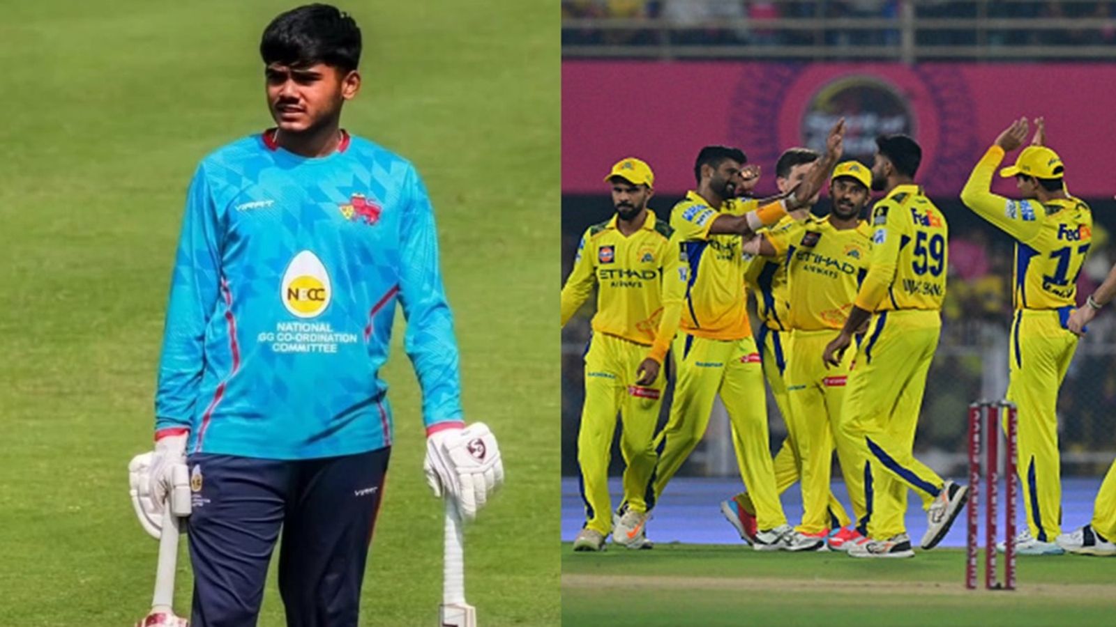 IPL 2025: लगातार दो हार के बाद चेन्नई सुपर किंग्स का चौंकाने वाला कदम, सीजन के बीच में 17 साल के ओपनर को बुलाया IPL 2025: लगातार दो हार के बाद चेन्नई सुपर किंग्स का चौंकाने वाला कदम, सीजन के बीच में 17 साल के ओपनर को बुलाया