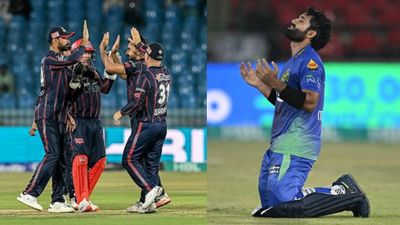 पाकिस्तान के कप्तान रिजवान का शतक गया बेकार, मुल्तान में सुल्तान बना अंग्रेज तो 235 रन के लक्ष्य में जीती वॉर्नर की टीम Karachi Kings players and Rizwan after scoring a century