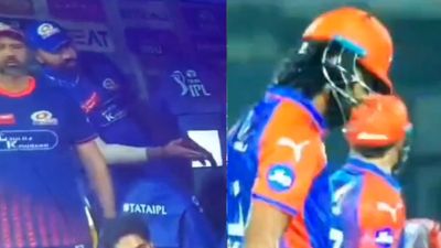 रोहित शर्मा ने डगआउट में बैठकर मुंबई को जिताया मैच! केएल राहुल के लिए कैसे बुना जाल? मास्टरप्लान का VIDEO वायरल Rohit Sharma and KL Rahul during the match against Delhi