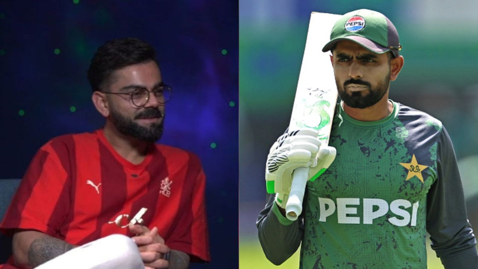 'घंटे का पीस', विराट कोहली ने बाबर आजम को किया ट्रोल, फैंस को खूब पसंद आ रहा है RCB का इंटरव्यू Video 'घंटे का पीस', विराट कोहली ने बाबर आजम को किया ट्रोल, फैंस को खूब पसंद आ रहा है RCB का इंटरव्यू Video