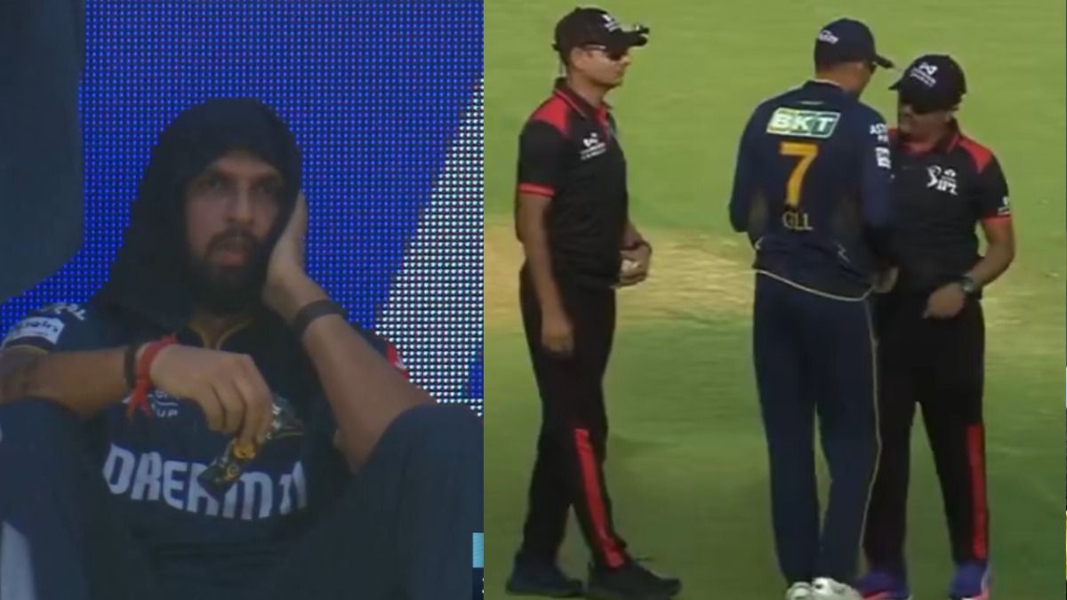 Ishant Sharma, Shubman Gill and field umpire