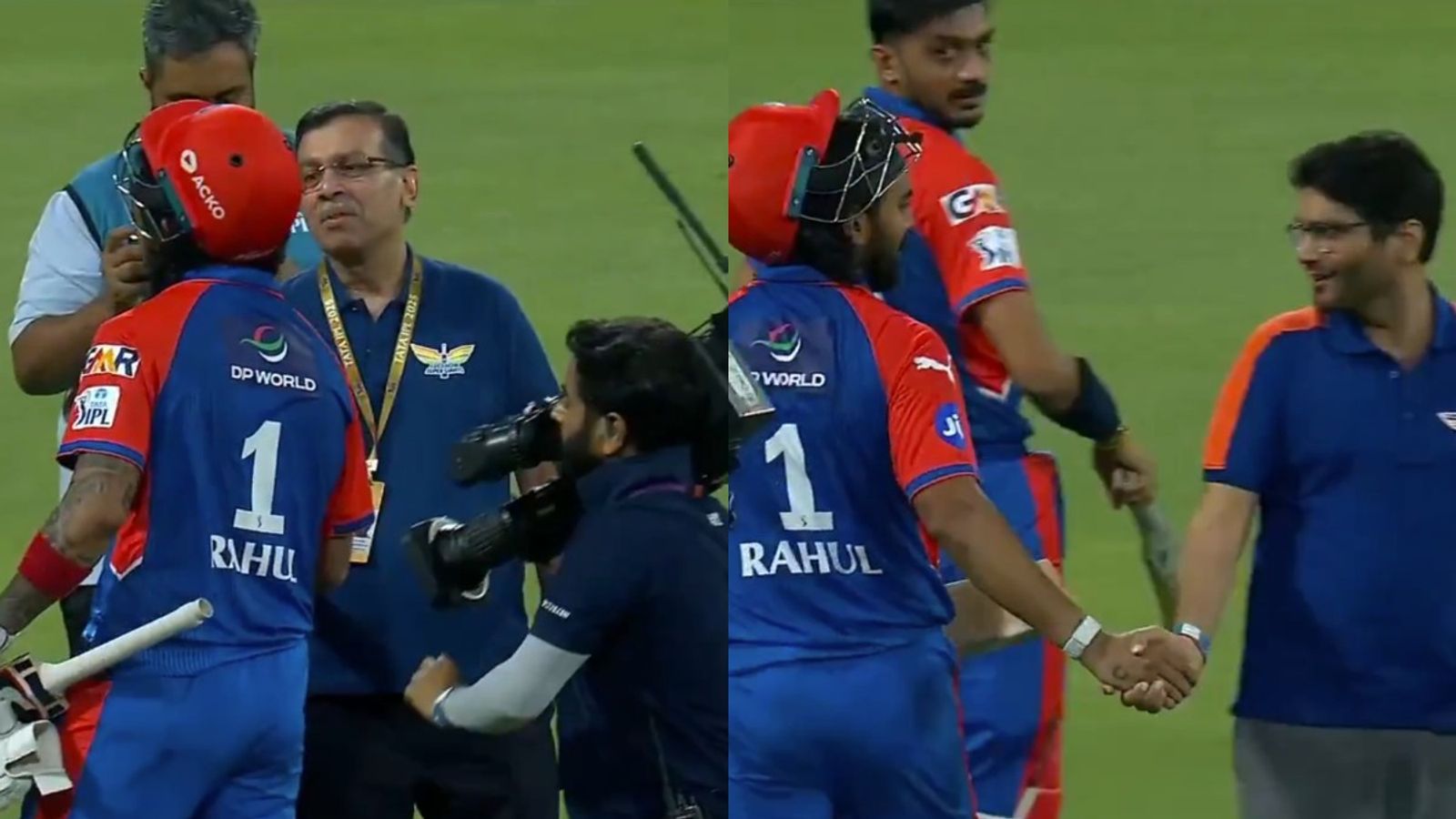 केएल राहुल ने संजीव गोयनका को किया अनदेखा, हाथ मिलाने के बाद भी नहीं रुके, बेटे से भी बनाई दूरी, VIDEO केएल राहुल ने संजीव गोयनका को किया अनदेखा, हाथ मिलाने के बाद भी नहीं रुके, बेटे से भी बनाई दूरी, VIDEO