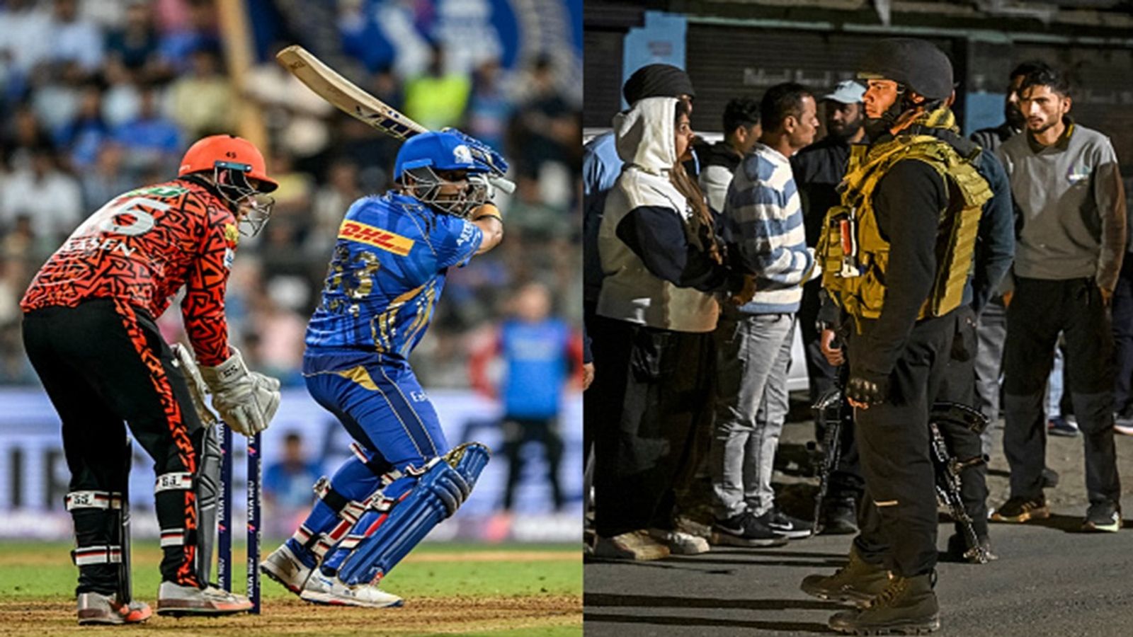 Pahalgam Terror Attack: ना चीयरलीडर्स, ना फायरवर्क, SRH vs MI मैच में प्लेयर्स और अंपायर बांधेंगे काली पट्टी Pahalgam Terror Attack: ना चीयरलीडर्स, ना फायरवर्क, SRH vs MI मैच में प्लेयर्स और अंपायर बांधेंगे काली पट्टी