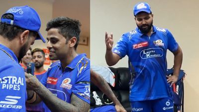 MI vs SRH : रोहित शर्मा को मुंबई इंडियंस के ड्रेसिंग रूम में सूर्यकुमार से मिला स्पेशल गिफ्ट, हिटमैन ने कहा - मैच शुरू होने से पहले ही... Rohit Sharma and Suryakumar Yadav