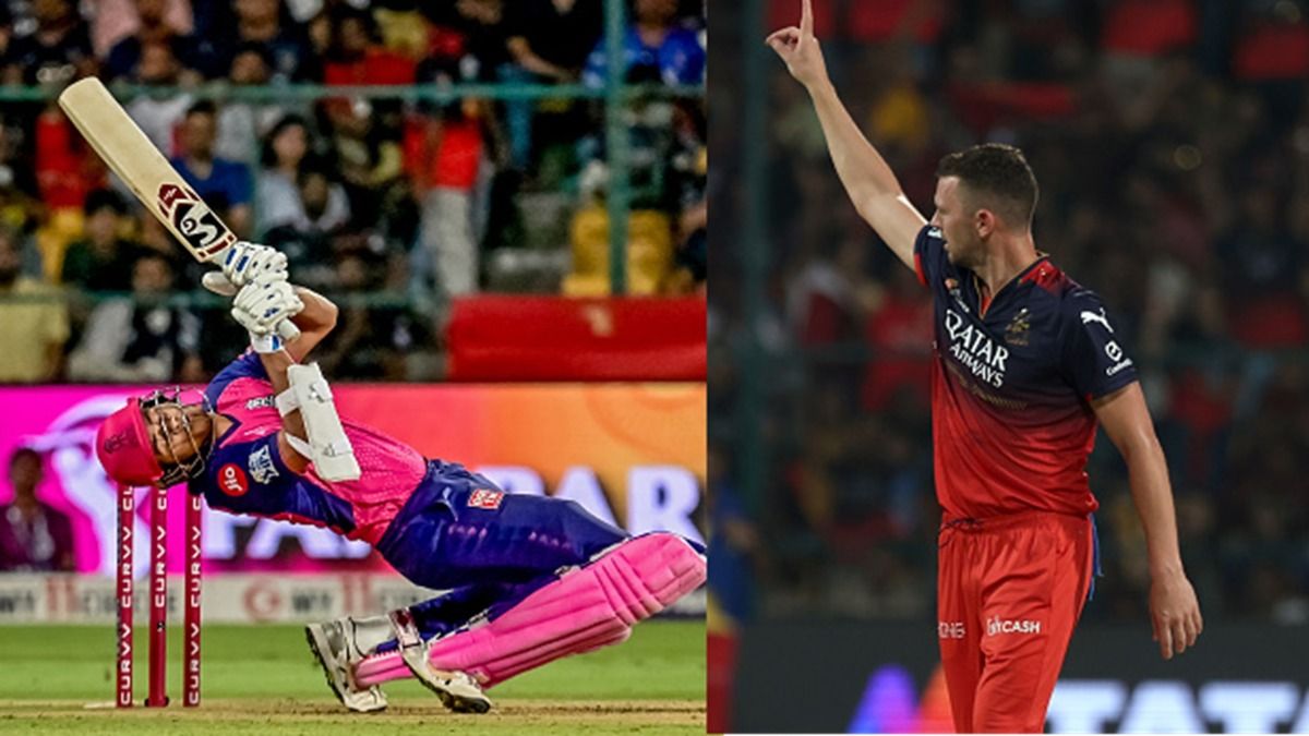 RCB को जीत दिलाने वाले गेंदबाज की हरकत पर भड़के यशस्वी जायसवाल, पवेलियन लौटते समय गुस्से से लाल नजर आया राजस्थान रॉयल्स का स्टार, Video SportsTak Hindi