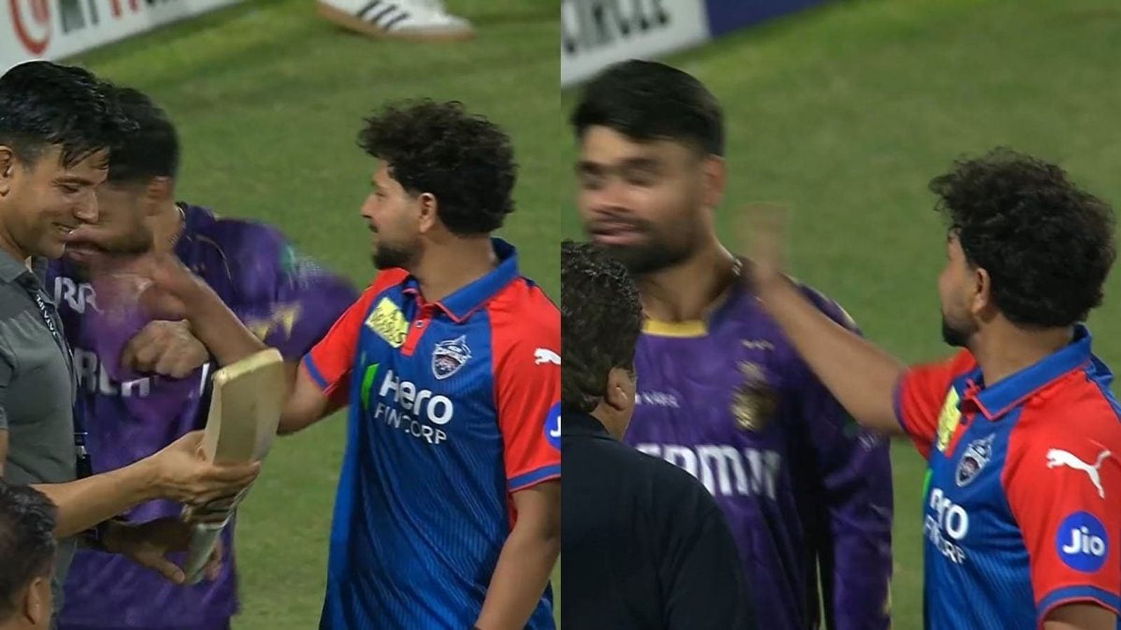 कुलदीप यादव के जरिए रिंकू सिंह को मैच के बाद थप्पड़ मारने पर KKR ने पहली बार तोड़ी चुप्पी, VIDEO से दिया जवाब कुलदीप यादव के जरिए रिंकू सिंह को मैच के बाद थप्पड़ मारने पर KKR ने पहली बार तोड़ी चुप्पी, VIDEO से दिया जवाब