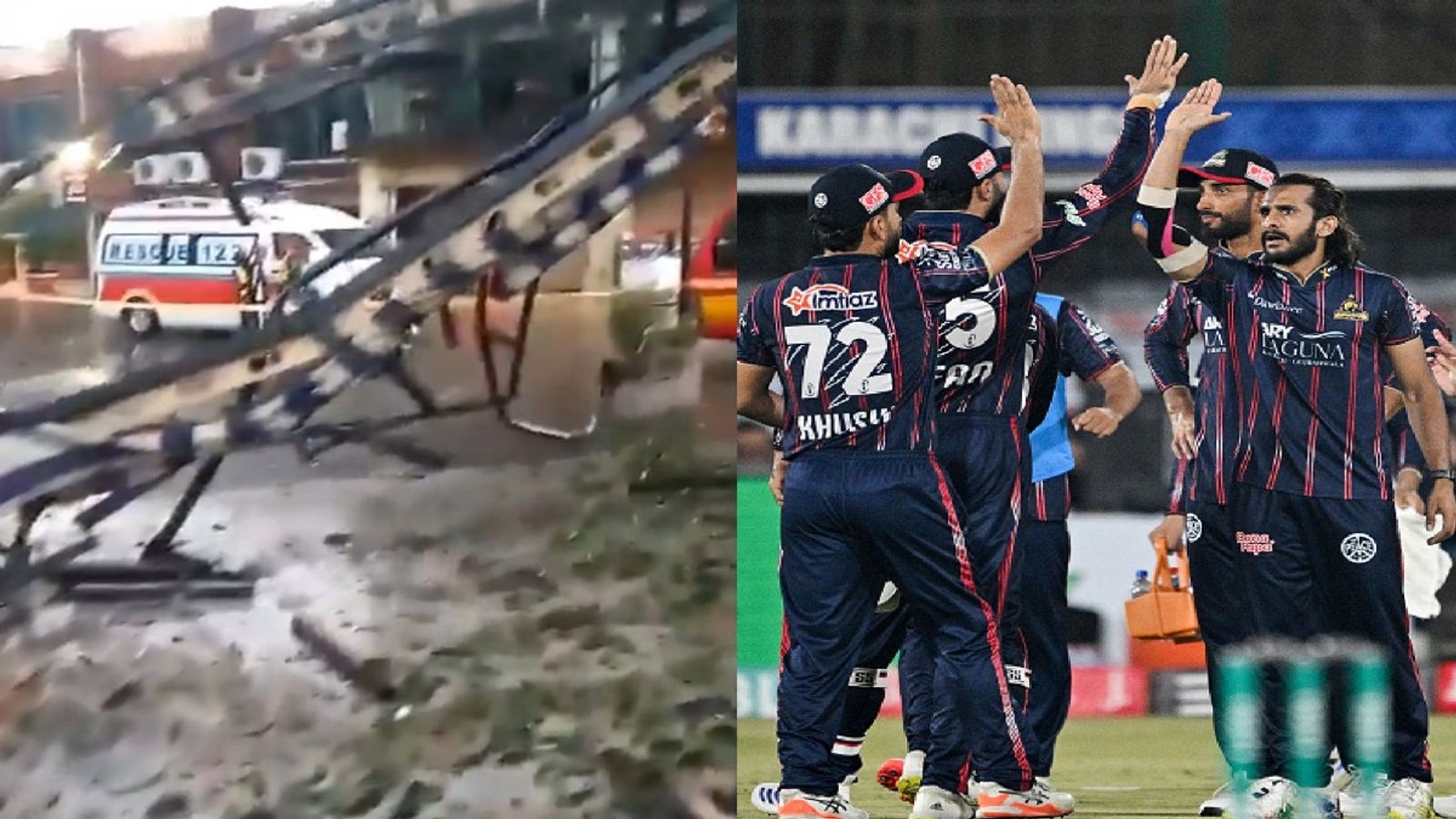 कराची किंग्स-पेशावर ज़ल्मी के PSL मैच से पहले रावलपिंडी में भारत का अटैक, स्टेडियम के पास ड्रोन स्ट्राइक! पाकिस्तान में दहशत, Video कराची किंग्स-पेशावर ज़ल्मी के PSL मैच से पहले रावलपिंडी में भारत का अटैक, स्टेडियम के पास ड्रोन स्ट्राइक! पाकिस्तान में दहशत, Video