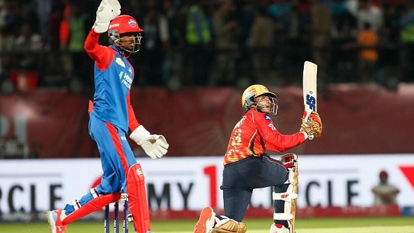 Priyansh Arya of Punjab Kings plays a shot during the 2025 IPL match between Punjab Kings and Delhi Capitals  Association Stadium on May 8, 2025, in Dharamsala, India. (Photo by Surjeet Yadav/MB Media/Getty Images)