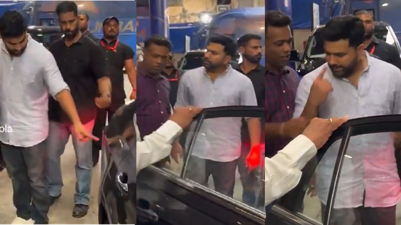 'ये क्या है', कार में डेंट दिखा तो रोहित शर्मा ने सबके सामने लगाई छोटे भाई को डांट, वायरल हुआ बड़े भाई के गुस्से का Video 'ये क्या है', कार में डेंट दिखा तो रोहित शर्मा ने सबके सामने लगाई छोटे भाई को डांट, वायरल हुआ बड़े भाई के गुस्से का Video