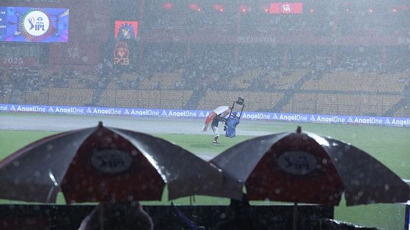 RCB vs KKR : डिफेंडिंग चैंपियन केकेआर IPL 2025 से बाहर, RCB के खिलाफ बारिश के चलते मुकाबला रद्द