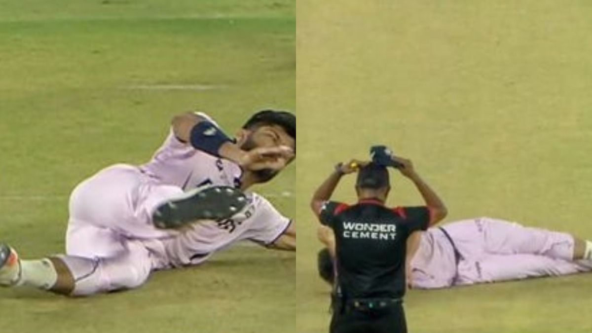 गुजरात का गेंदबाज बुरी तरह गिरा, पांव फिसलने से लगी चोट, नेहरा- बटलर के साथ अंपायर के भी उड़े होश, VIDEO गुजरात का गेंदबाज बुरी तरह गिरा, पांव फिसलने से लगी चोट, नेहरा- बटलर के साथ अंपायर के भी उड़े होश, VIDEO