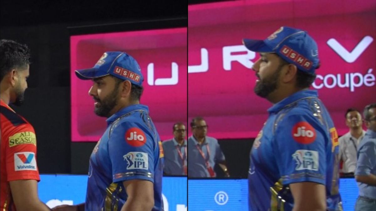 रोहित शर्मा ने मैच के बाद उतारी श्रेयस अय्यर की नकल, पंजाब के कप्तान का रिएक्शन वायरल, VIDEO