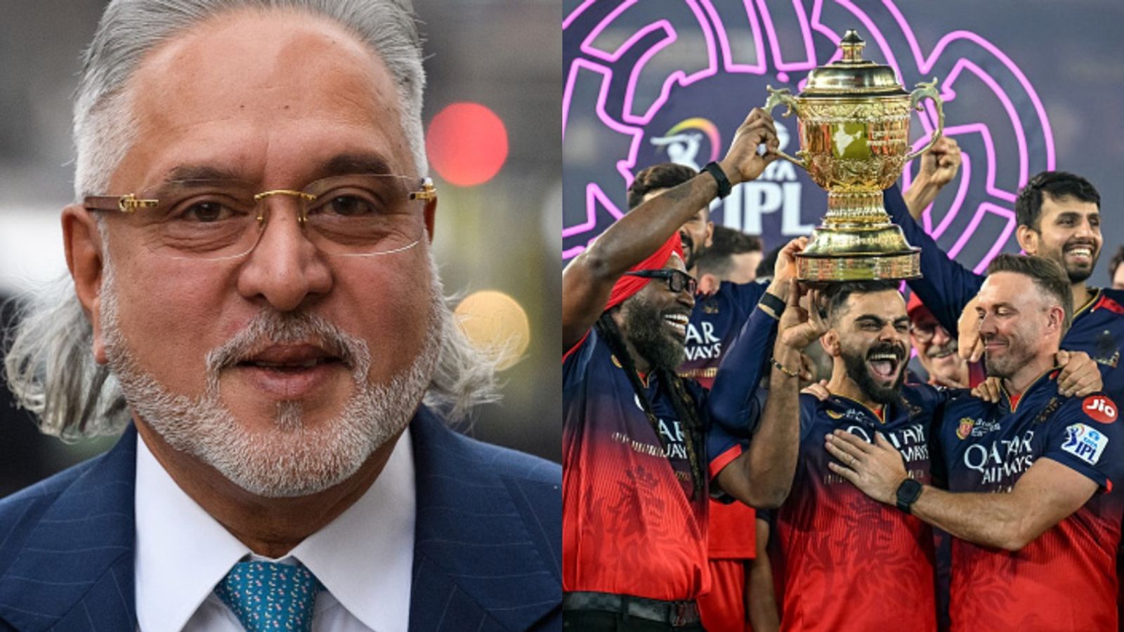 RCB की जीत के बाद फ्रेंचाइज के पूर्व मालिक विजय माल्या का पहला रिएक्शन आया सामने, लेकिन हो गई बड़ी गलती विजय माल्या और जीत का जश्न मनाती आरसीबी की टीम