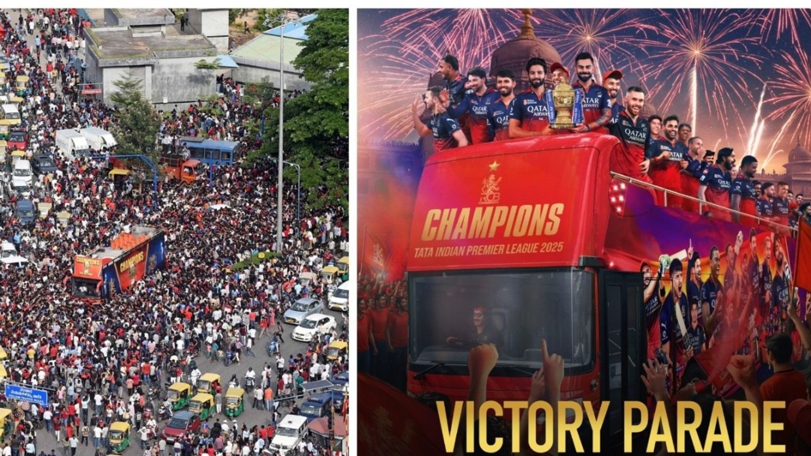 RCB की जीत पर भगदड़ को लेकर BCCI ने तैयार की सख्त गाइडलाइन, IPL जीतने पर 'जानलेवा जश्न' से बचने को उठाया बड़ा कदम RCB की जीत पर भगदड़ को लेकर BCCI ने तैयार की सख्त गाइडलाइन, IPL जीतने पर 'जानलेवा जश्न' से बचने को उठाया बड़ा कदम