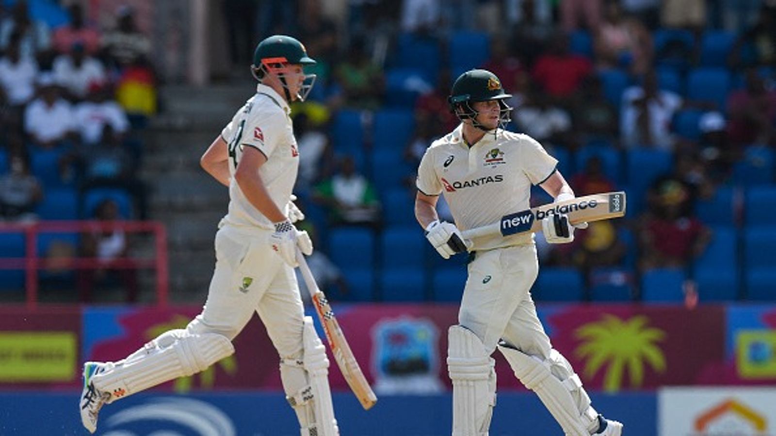 WI vs AUS : स्मिथ और ग्रीन की फिफ्टी के दमपर ऑस्ट्रेलिया ने कसा शिंकजा, वेस्टइंडीज पर बनाई 254 रन की बढ़त WI vs AUS : स्मिथ और ग्रीन की फिफ्टी के दमपर ऑस्ट्रेलिया ने कसा शिंकजा, वेस्टइंडीज पर बनाई 254 रन की बढ़त