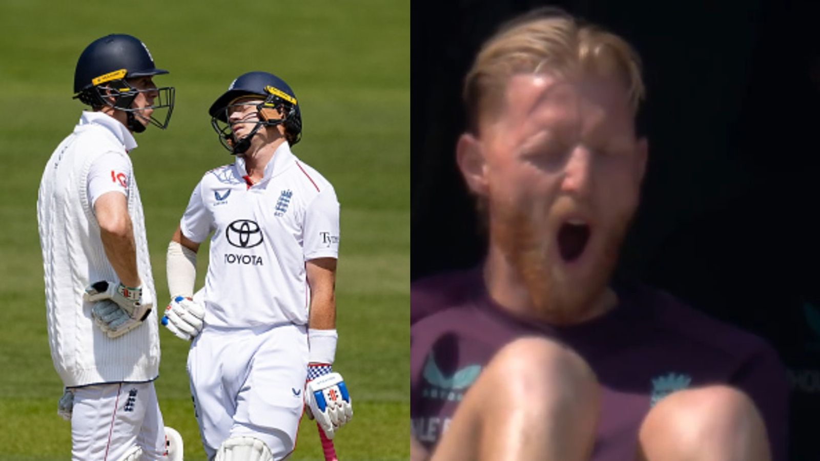 बैकफुट पर थी इंग्लैंड की टीम, ड्रेसिंग रूम में उबासी लेते हुए नजर आए बेन स्टोक्स, बुरी तरह हुए ट्रोल, VIDEO बैकफुट पर थी इंग्लैंड की टीम, ड्रेसिंग रूम में उबासी लेते हुए नजर आए बेन स्टोक्स, बुरी तरह हुए ट्रोल, VIDEO