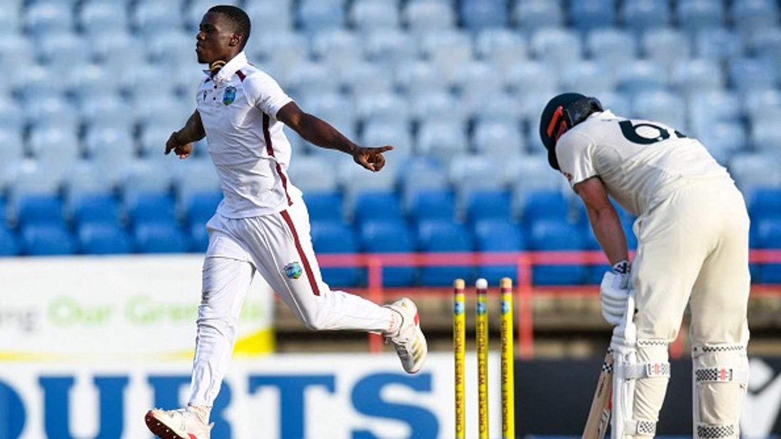 WI vs AUS : पिंक बॉल टेस्ट मैच के पहले दिन शमार जोसेफ के कहर से कांपी ऑस्ट्रेलिया, पहली पारी में बना सकी 225 रन WI vs AUS : पिंक बॉल टेस्ट मैच के पहले दिन शमार जोसेफ के कहर से कांपी ऑस्ट्रेलिया, पहली पारी में बना सकी 225 रन