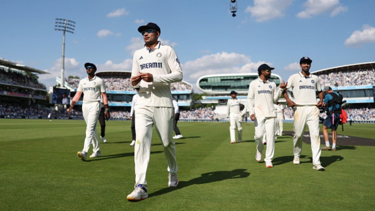 Team India players with captain Shubman Gill at Lord's ground