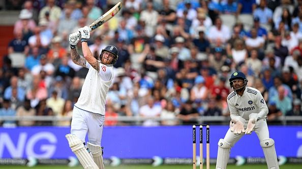 Ben Stokes of England bats during Day Four of the 4th Rothesay Test Match