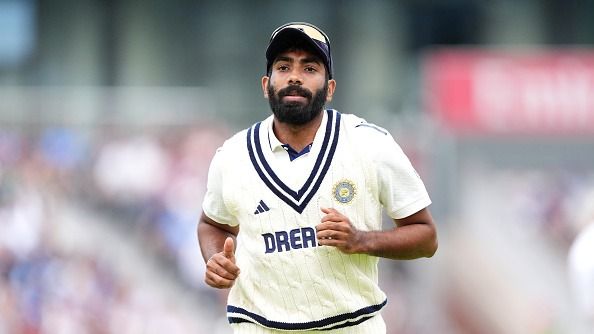 India's Jasprit Bumrah on day four of the Fourth Rothesay Men's Test