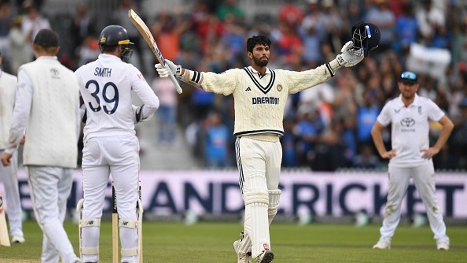 'भाड़ में जाओ, कितना समय और चाहिए', शतक के करीब पहुंचने पर वाशिंगटन सुंदर को इंग्लैंड ने किया स्लेज, हैरी ब्रूक-जोफ्रा आर्चर से लेकर बेन डकेट तक ने उगला जहर 'भाड़ में जाओ, कितना समय और चाहिए', शतक के करीब पहुंचने पर वाशिंगटन सुंदर को इंग्लैंड ने किया स्लेज, हैरी ब्रूक-जोफ्रा आर्चर से लेकर बेन डकेट तक ने उगला जहर