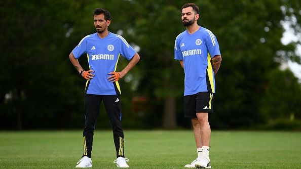 Yuzendra Chahal and Virat Kohli