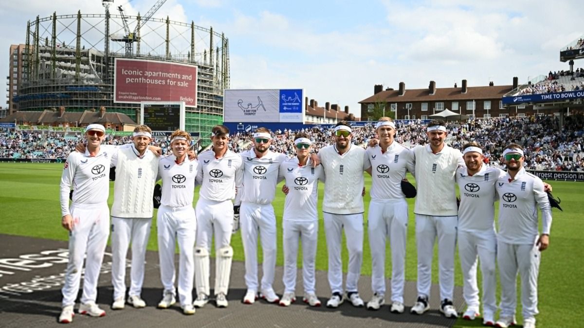 England players white head band
