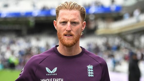 Ben Stokes of England looks on after India won the fifth Rothesay Test Match