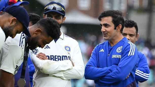 Mohammed Siraj and Gautam Gambhir 
