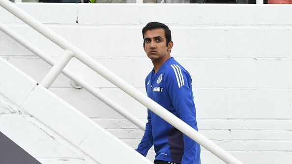 Gautam Gambhir of India looks on before the first day of the fifth Rothesay Test Match