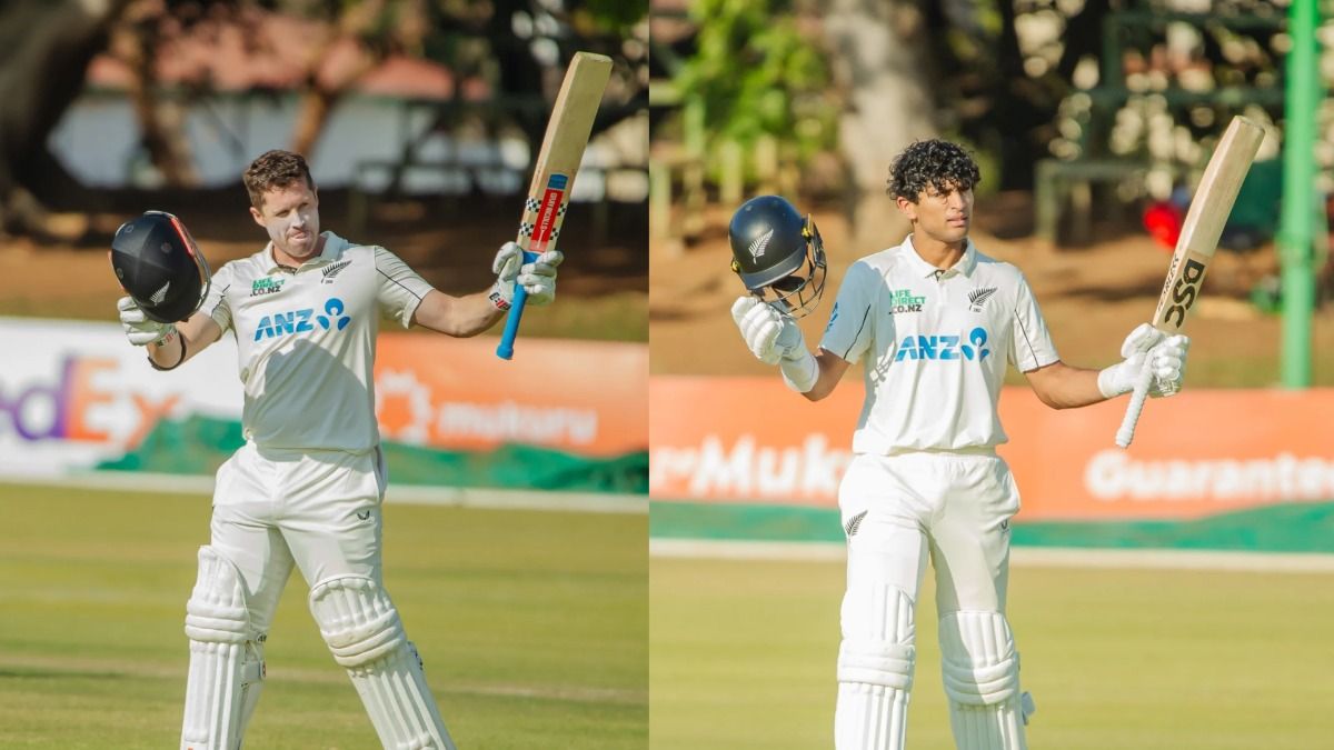 Zim vs NZ: न्यूजीलैंड ने खड़ा किया रनों का पहाड़, भारत के 39 साल पुराने रिकॉर्ड की कर ली बराबरी, कॉनवे, निकल्स-रवींद्र ने उड़ाए शतक 