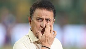 Batting legend Sunil Gavaskar in this frame Batting legend Sunil Gavaskar in this frame