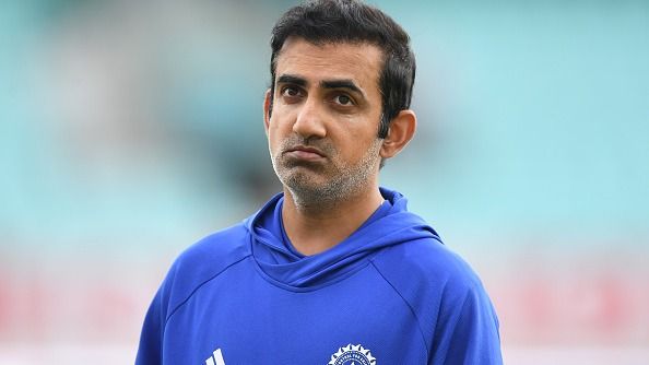 India's head coach Gautam Gambhir in frame
