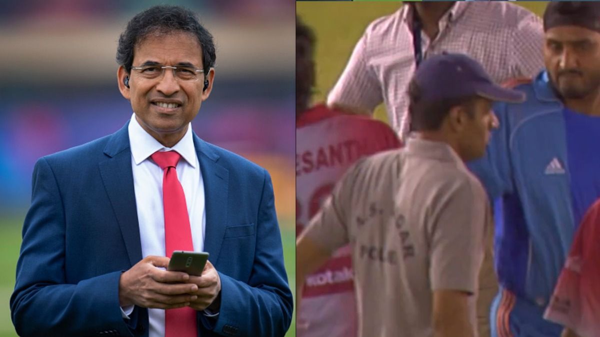 Harsha Bhogle, Harbhajan Singh and Sreesanth