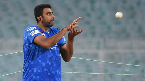 Chennai Super Kings (CSK) all-rounder Ravichandran Ashwin participates in the practice session ahead of the Indian Premier League (IPL)