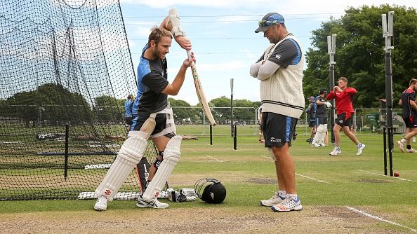 Kane Williamson (L) and Craig McMillan (R)