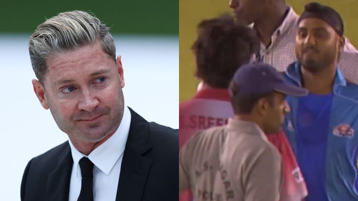 michael clarke, harbhajan and sreesanth