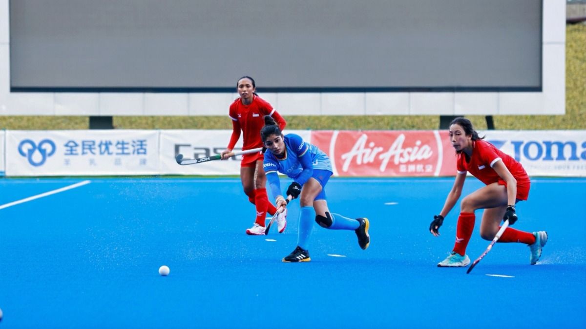 Women Asia Cup Hockey: भारत ने सिंगापुर को 12-0 से पढ़ाया हॉकी का पाठ, दो हैट्रिक समेत 7 खिलाड़ियों ने किए गोल