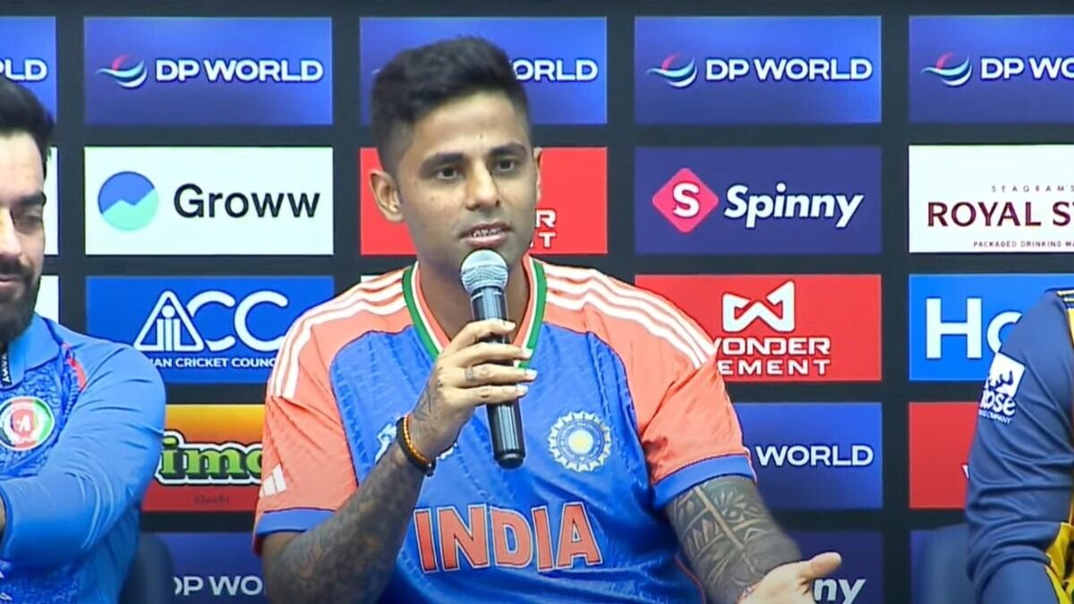 suryakumar yadav during captains press conference