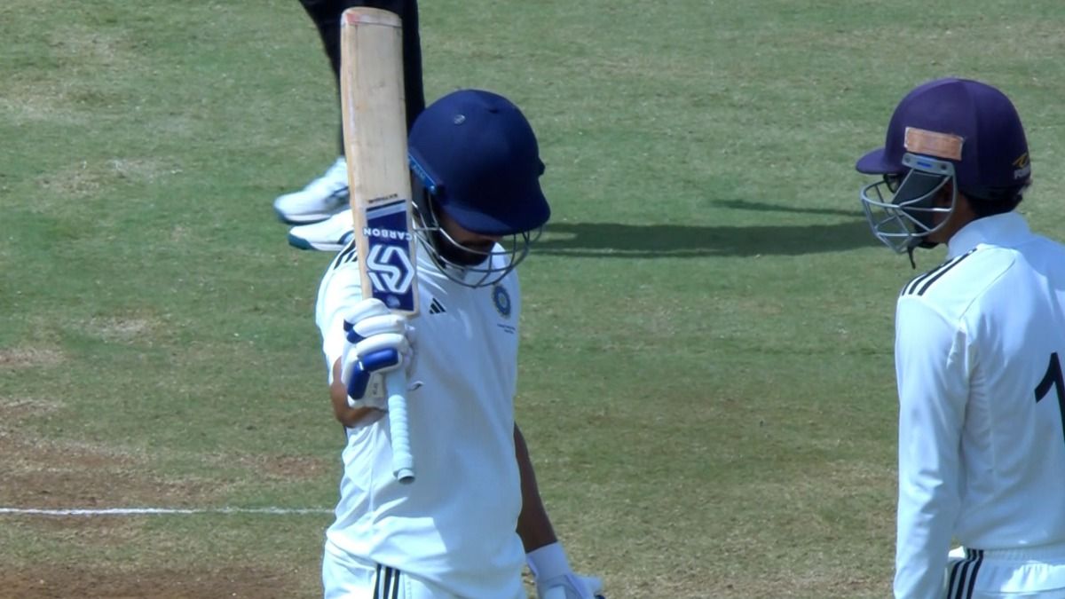 Ankit Sharma after scoring a fifty against Central Zone